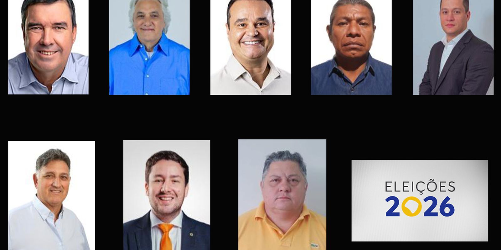 Oito candidatos buscam o governo de Mato Grosso do Sul em 2026