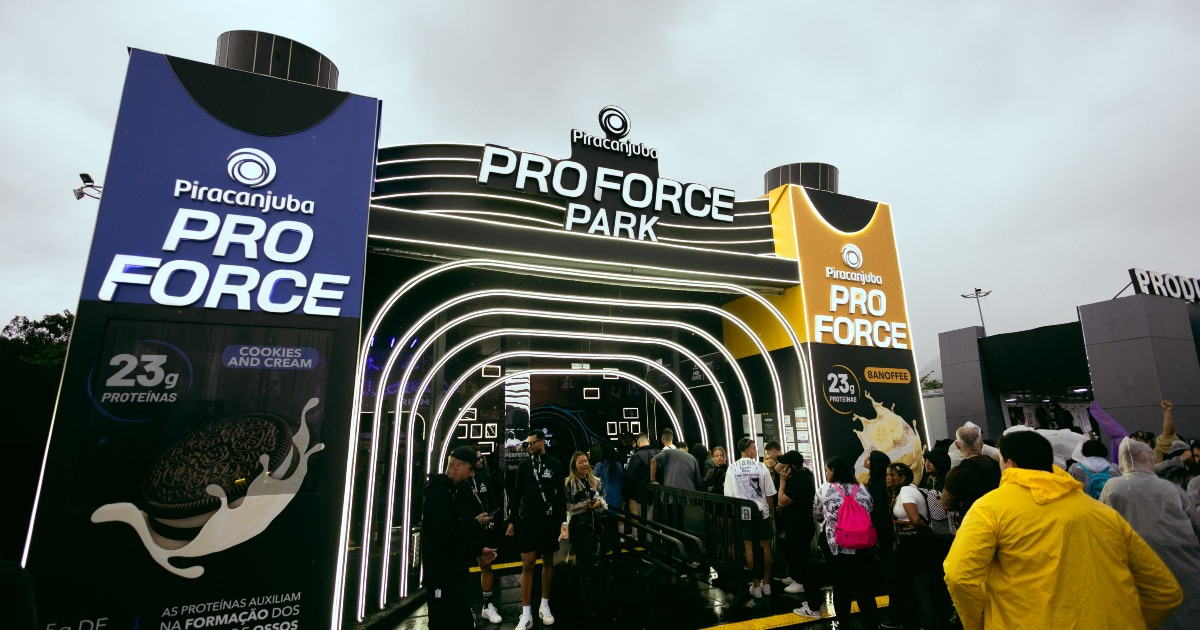 Piracanjuba leva ProForce com 23g de proteína ao Rock in Rio 2026
