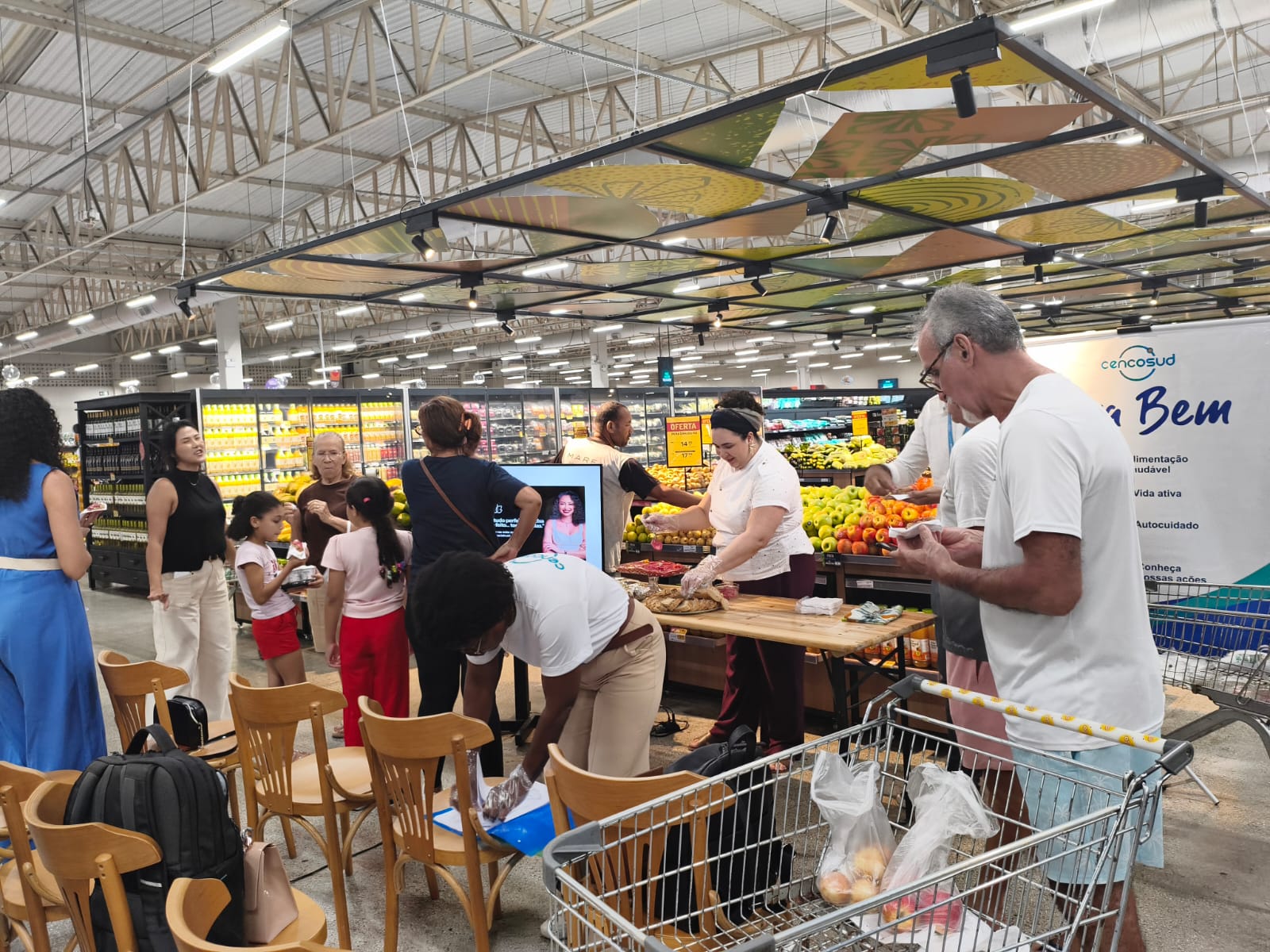Cencosud promove cultura de alimentação saudável no GBarbosa Jardins 