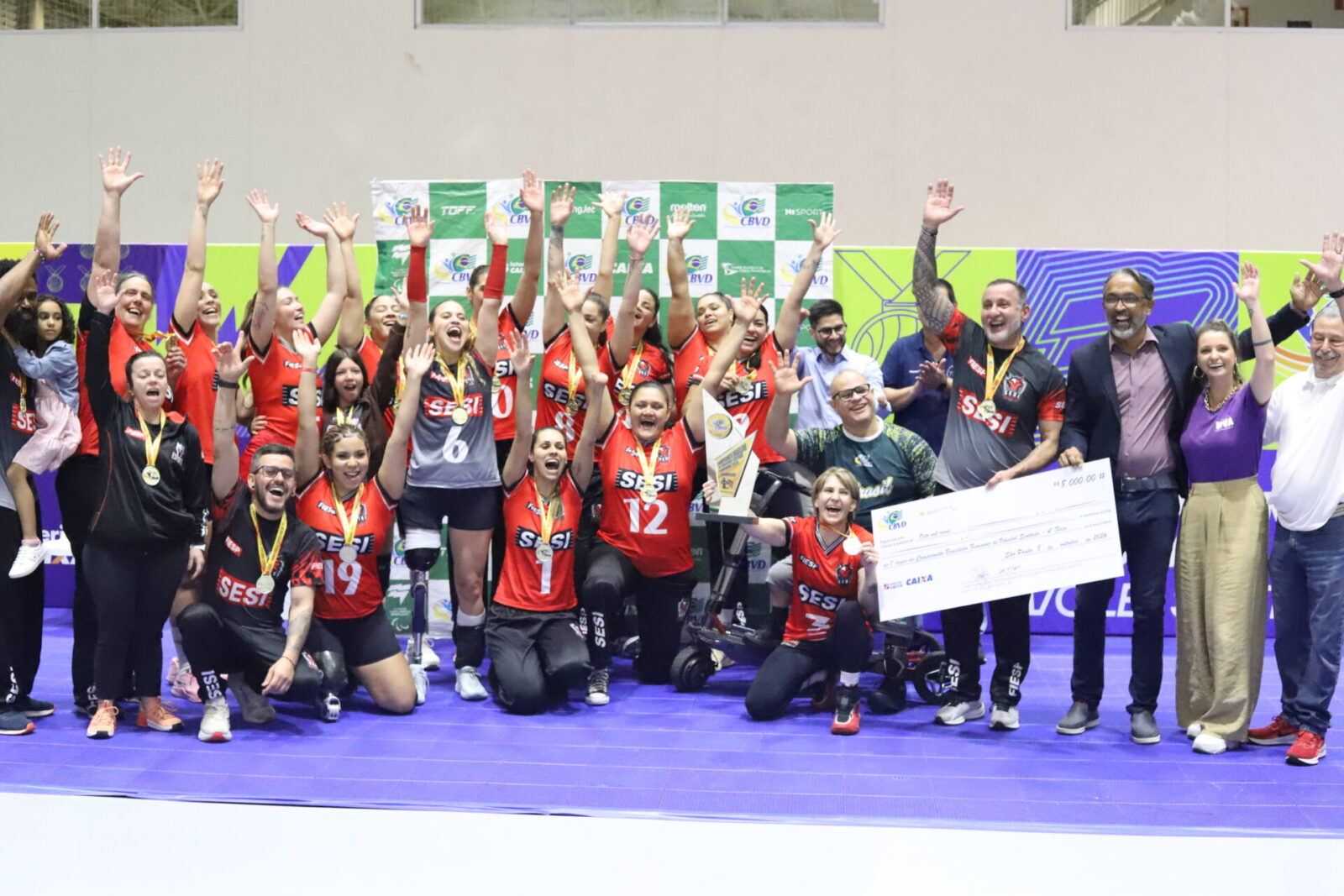 SESI-SP conquista título do Campeonato Brasileiro de Vôlei Sentado Feminino