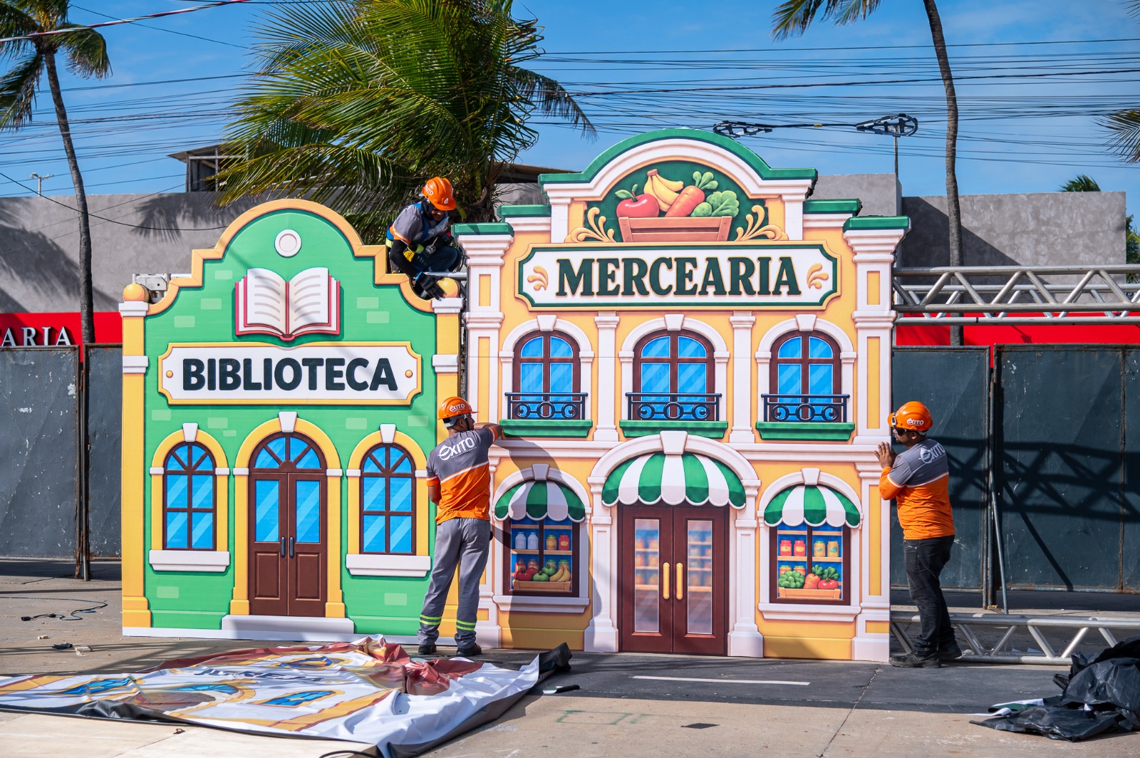 Montagem da Vila da Criança entra em estágio final para receber sergipanos e turistas a partir desta sexta-feira, 9