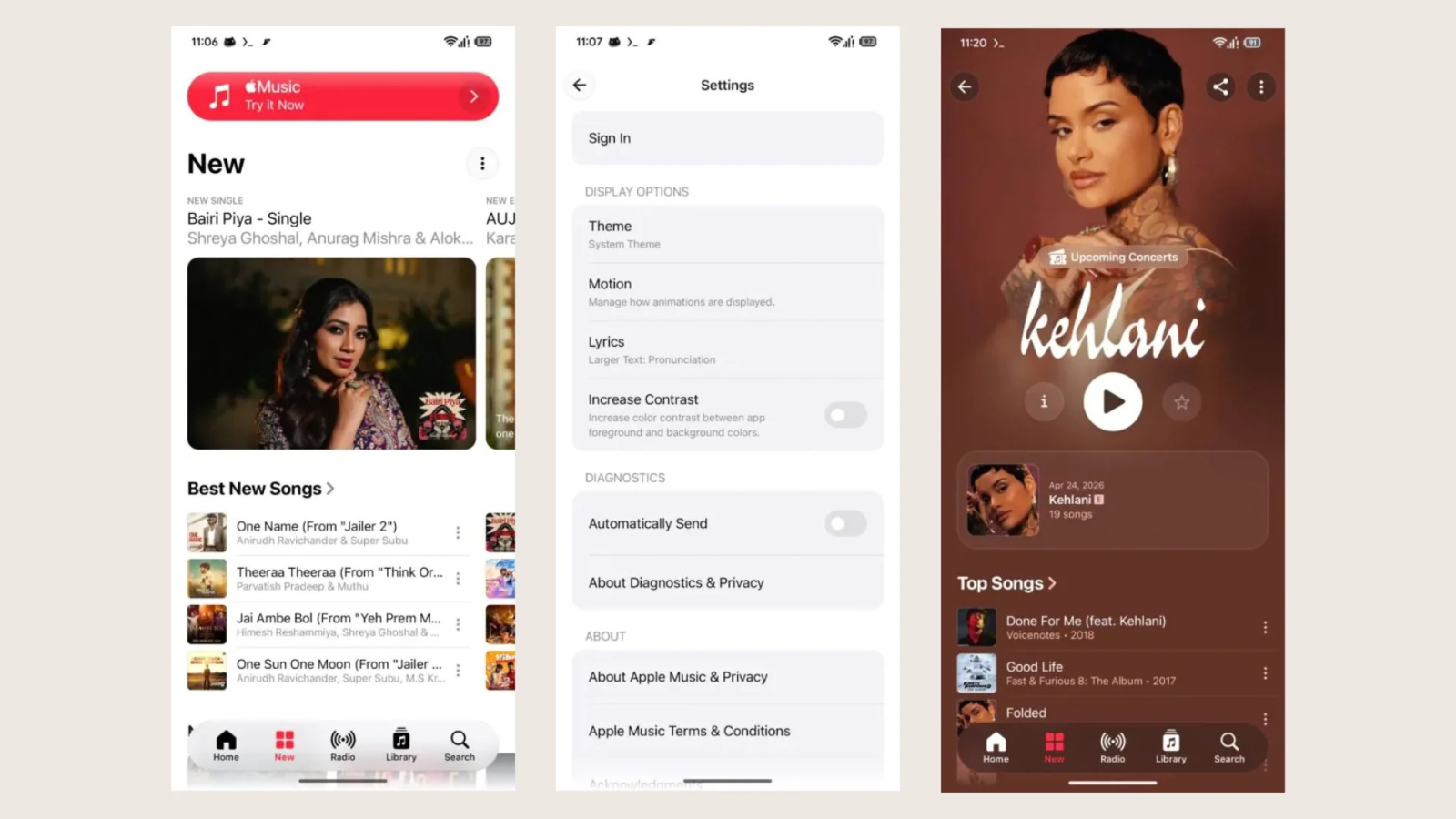 Apple Music muda visual no Android com design do iPhone e corrige playlists