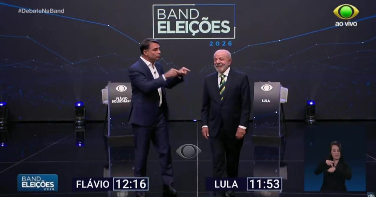 Debate na Band: principais momentos do confronto entre Lula e Flávio