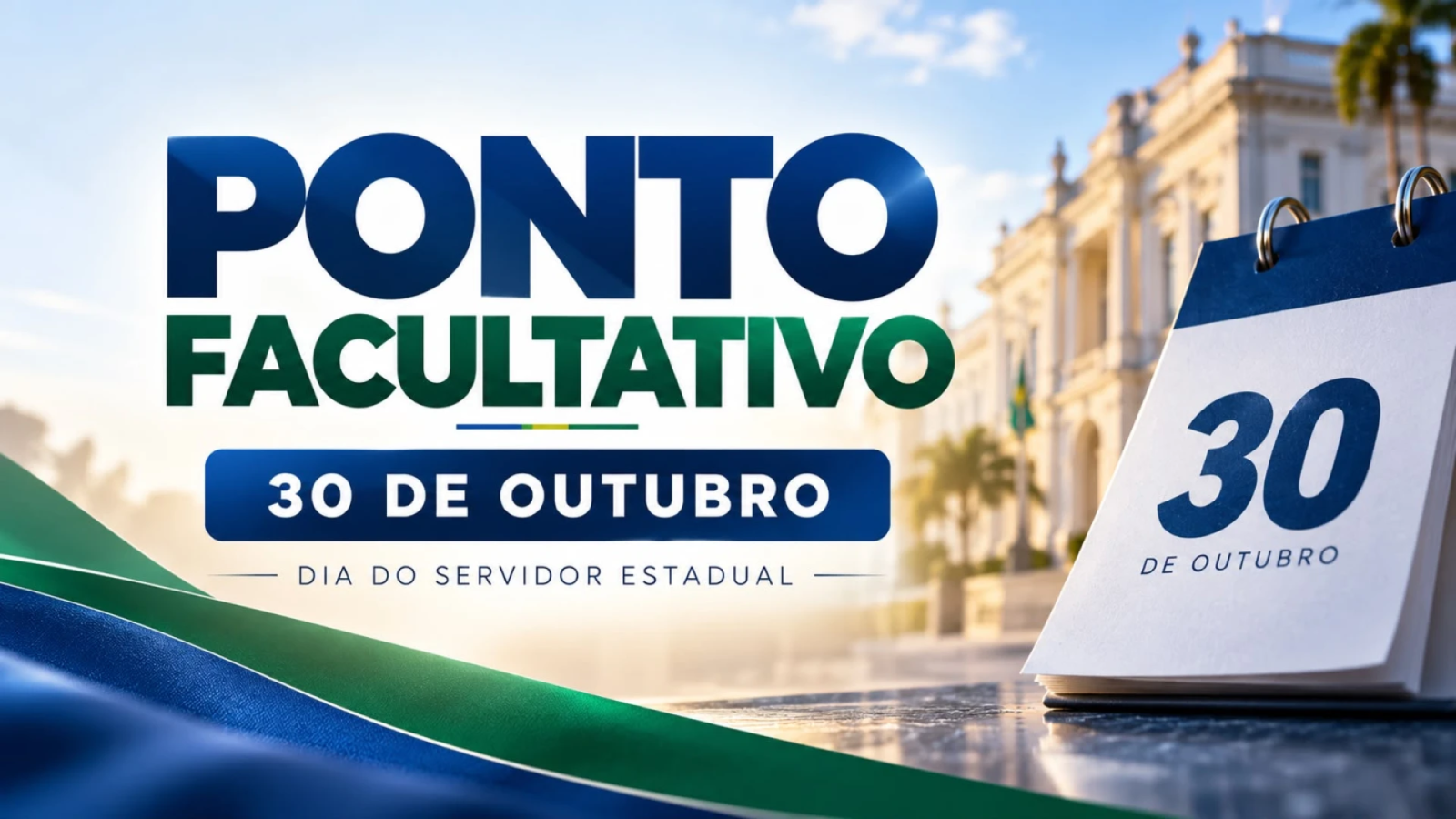 Feriadão estadual: Governo de Sergipe transfere ponto facultativo do Dia do Servidor para 30 de outubro